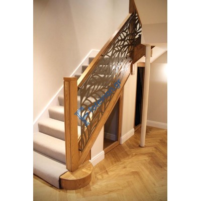 Σκάλες διαμορφωμένες με μαύρη λαμαρίνα (τιμή τ.μ)