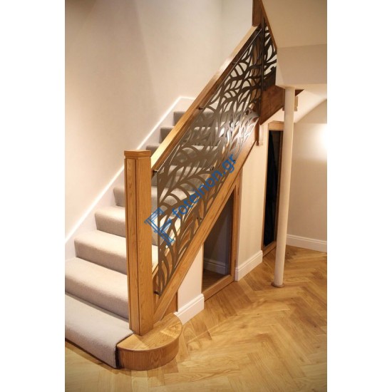 Σκάλες διαμορφωμένες με μαύρη λαμαρίνα (τιμή τ.μ)