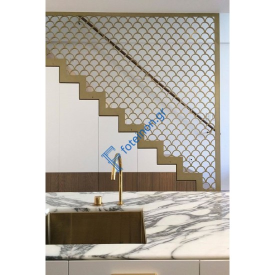 Σκάλες διαμορφωμένες με μαύρη λαμαρίνα (τιμή τ.μ)