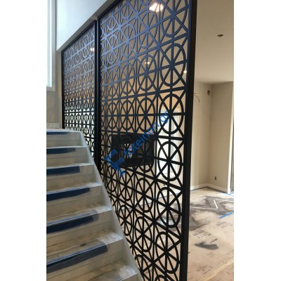 Σκάλες διαμορφωμένες με μαύρη λαμαρίνα (τιμή τ.μ)