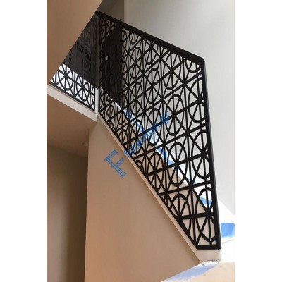 Σκάλες διαμορφωμένες με μαύρη λαμαρίνα (τιμή τ.μ)