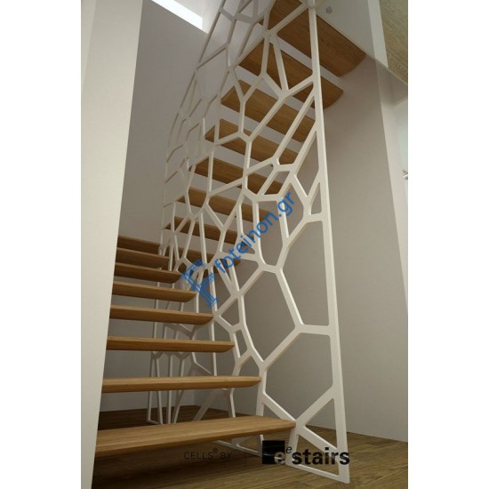 Σκάλες διαμορφωμένες με μαύρη λαμαρίνα (τιμή τ.μ)