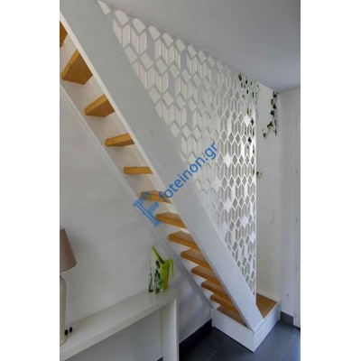 Σκάλες διαμορφωμένες με μαύρη λαμαρίνα (τιμή τ.μ)