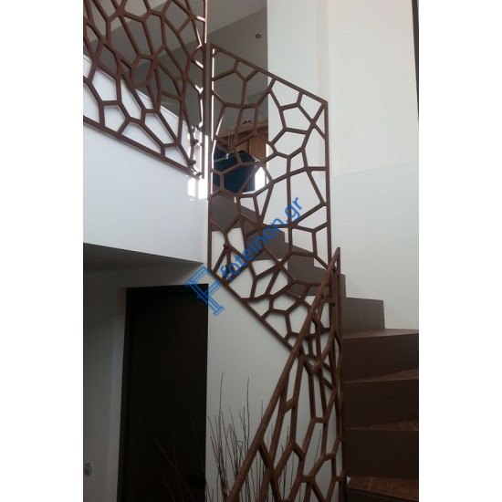 Σκάλες διαμορφωμένες με μαύρη λαμαρίνα (τιμή τ.μ)