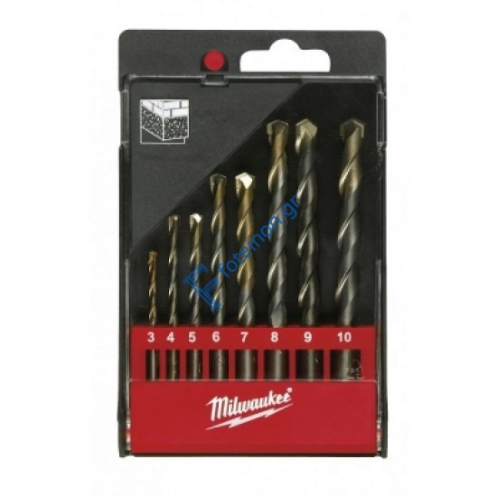 Σετ τρυπάνια μπετού Milwaukee 8 τεμαχίων 4932352334