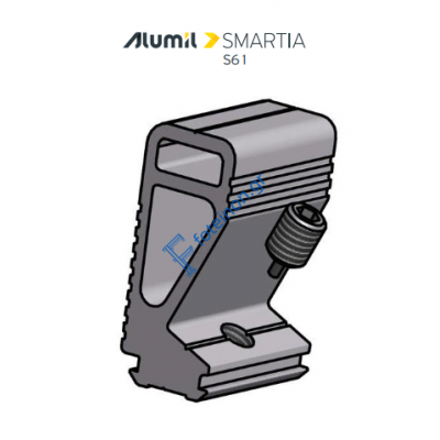 Σύνδεσμος ταυ εσωτερικός 19,4x32,6mm με βίδα Η4 Alumil 1607733200