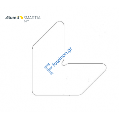 Γωνία επιπεδότητας 15x30x1,25 αλουμίνιο για προφίλ S61936 Alumil 1807715501