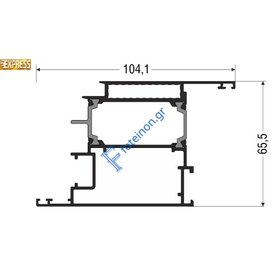 Φύλλο Εισόδου Περιμετρικού Μηχανισμού M19730 σειράς Μ9660 Smartia Alumil 6.5m σε χρώμα λευκό 9016