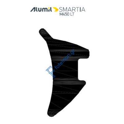 ΕΛΑΣΤΙΚΟ ΣΦΗΝΑ ΤΖΑΜΙΟΥ 3mm EPDM μαύρο της σειράς M450 LT Alumil 2000900301 (τιμή μέτρου)