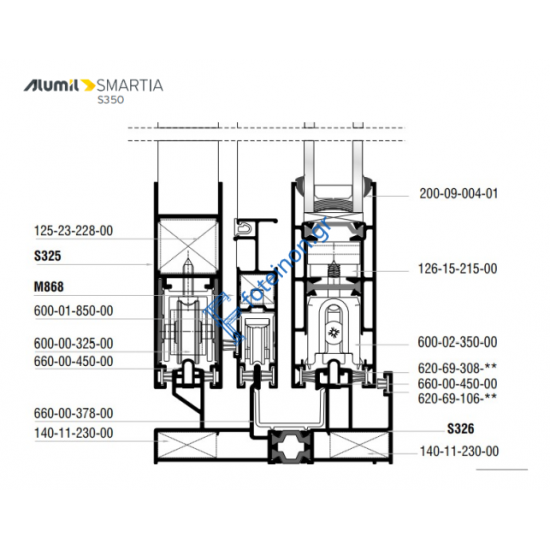 Εξαρτηματα για 1Φ. ΧΩΝ.ΤΖ-ΣΙ-ΠΑ  S326 - S384 - Μ868 S325 της σειράς S350