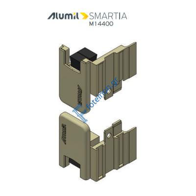 Σετ (ζεύγος) ταπών γάντζου M14406 της σειράς M14400 Alumil 3111440603