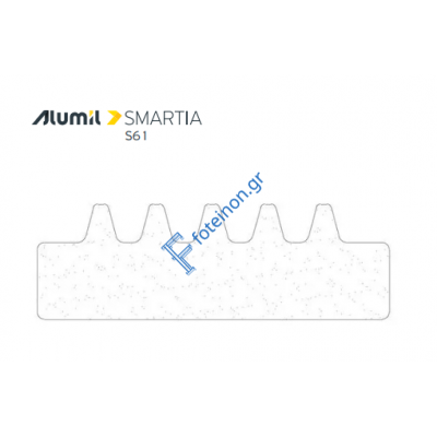 Αφρώδες Θερμομονωτικό Προφίλ Τζαμιού 32Χ10 με Αυτοκόλλητη Ταινία Alumil 3131003200