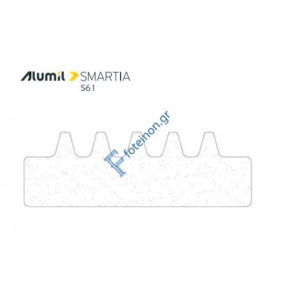 Αφρώδες Θερμομονωτικό Προφίλ Τζαμιού 32Χ10 με Αυτοκόλλητη Ταινία Alumil 3131003200