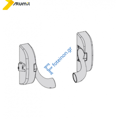 ΜΗΧΑΝΙΣΜΟΣ ΜΠΑΡΑΣ ΠΑΝΙΚΟΥ ALUMIL ΜΕ ΚΕΝΤΡΙΚΟ ΚΛΕΙΔΩΜΑ ΠΥΡΑΝΤΟΧΟΣ ΜΑΥΡΟΣ Alumil 4809101000