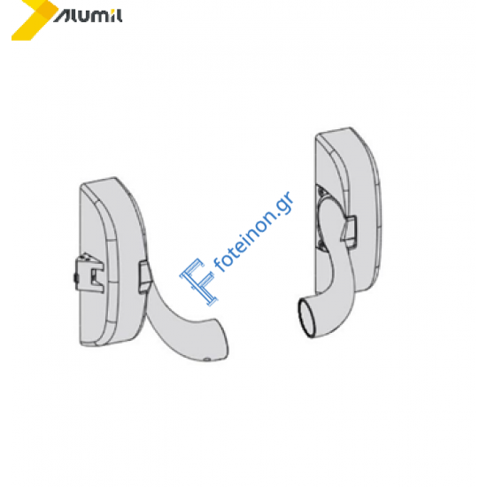 ΜΗΧΑΝΙΣΜΟΣ ΜΠΑΡΑΣ ΠΑΝΙΚΟΥ ALUMIL ΜΕ ΚΕΝΤΡΙΚΟ ΚΛΕΙΔΩΜΑ ΠΥΡΑΝΤΟΧΟΣ ΜΑΥΡΟΣ Alumil 4809101000