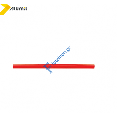 ΜΠΑΡΑ ΧΑΛΥΒΑ 1130mm ΜΗΧΑΝΙΣΜΟΥ ΜΠΑΡΑΣ ΠΑΝΙΚΟΥ ALUMIL ΚΟΚΚΙΝΗ RAL 3000 Alumil 4809101176