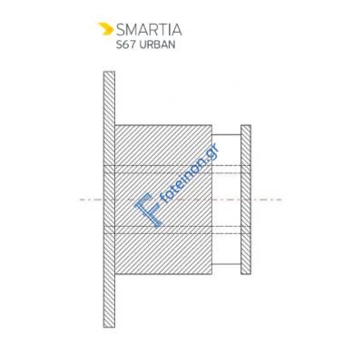 Φρέζα κατεργαστικού για τα Ταυ της S67 8526700000 Alumil