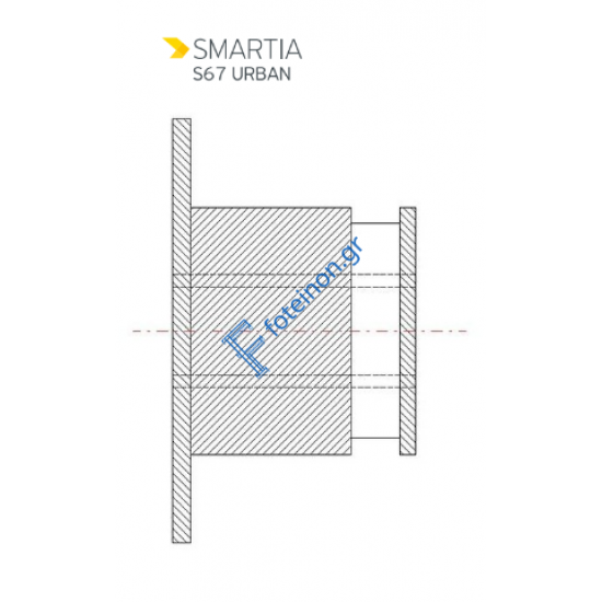 Φρέζα κατεργαστικού για τα Ταυ της S67 8526700000 Alumil