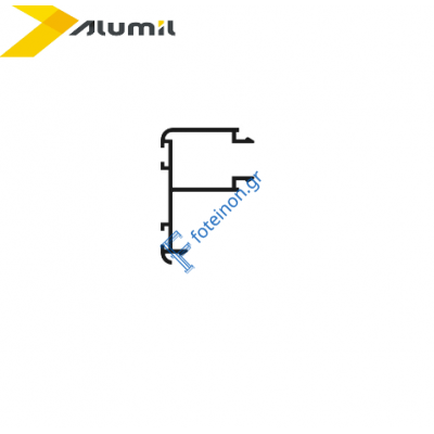 Πηχάκι για Αλε ρετούρ M9322 σε χρώμα λευκό 9016 6μ. Alumil