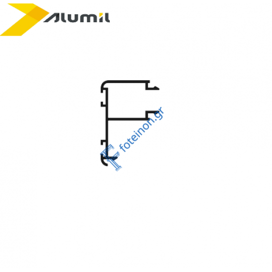 Πηχάκι για Αλε ρετούρ M9322 σε χρώμα λευκό 9016 6μ. Alumil