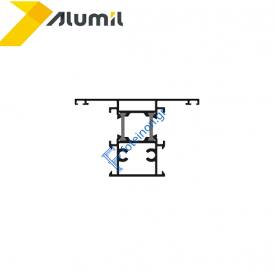 Ταύ M9658  για κάσες σειράς Μ9650 Alumil 6m σε χρώμα λευκό 9016