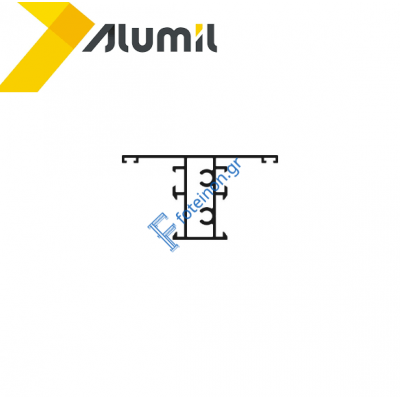 Ταύ M981 σειράς Μ940 Comfort Alumil 6m σε χρώμα λευκό 9016