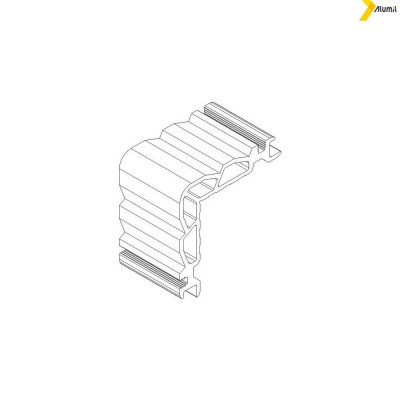 Γωνία σύνδεσης γωνιάστρας 14,7x42,2mm Alumil 1131441800