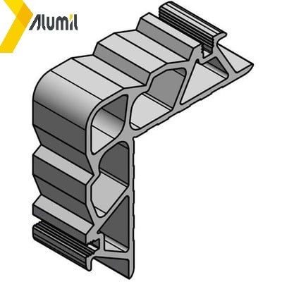 Γωνία γωνιάστρας καρφωτή 23x24.5 για προφιλ S67918 της σειρας S67 Alumil 1132324500