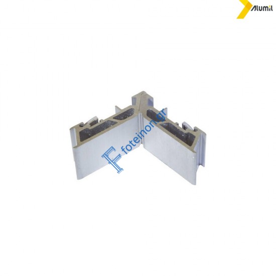 Γωνία σύνδεσης πρέσσας 23x19,6mm για κάσες Μ9660-Μ11000 Alumil 1252319600 