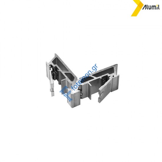 Γωνία σύνδεσης αλουμινίου πρέσσας 23x26,6mm για προφίλ Μ960,Μ994 Μινι Μ940 Alumil 1252326600