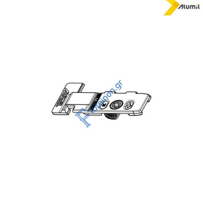 Σύνδεσμος κάσας-ταυ φτερού 22,5mm δεξιός Alumil 1657700100