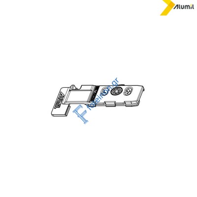 Σύνδεσμος κάσας-ταυ φτερού 22,5mm αριστερός Alumil 1657700200
