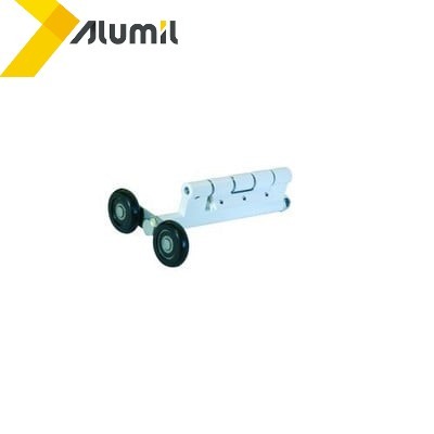 Μεντεσές Κάτω Φυσούνας με Ρόδα της σειράς M9800 για κάτω οδηγό 9811 Alumil 3509840002 σε χρώμα Λευκό 