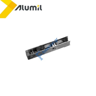 Ράουλο αλουμινίου διπλό με ντζίζα για σειρά M14000 Alumil 6000214000