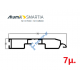 Κατωκάσι γκαραζόπορτας M1026– Λευκό 9016 – 7m – Alumil