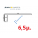 Οδηγός / Κανάλι Ρολού M1035 – Λευκό 9016 – 6,5m – Alumil