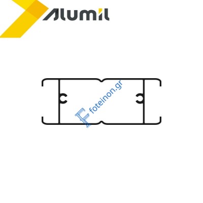 Πρόσθετο ανοιγομένου M9399 της σειράς M9400 Comfort Alumil 6m σε χρώμα λευκό 9016