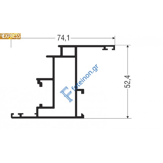 Φύλλo Τζαμιού Περιμετρικού Μηχανισμού M9402 σειράς M9400 Smartia Alumil 6m σε χρώμα λευκό 9016