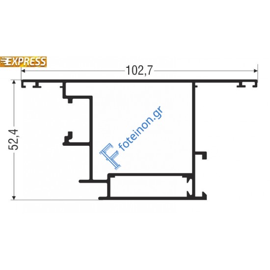 Φύλλο Εισόδου για Περιμετρικό Μηχανισμό M9410 σειράς Μ9400 Comfort Alumil 6.5m σε χρώμα λευκό 9016