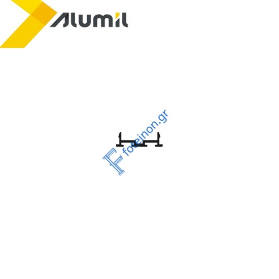 Πρόσθετο ανοιγομένου M9578 της σειράς M9400 Comfort Alumil 6m σε χρώμα λευκό 9016