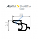  Πρόσθετο αλουμινίου S559 σειράς S560 Smartia Alumil σε χρώμα 103520