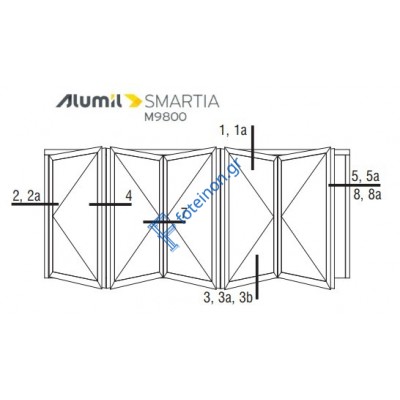 Εξαρτηματα για 5Φ. Φυσούνα θέρμο Μ9838-Μ9847-M9834 σειράς  M9800