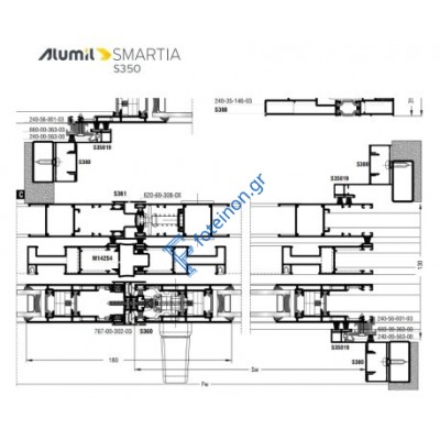 Εξαρτηματα για 2Φ. ΤΖ-ΣΙ-ΠΑ S388 - S384 - S490 - S325  της σειράς S350 
