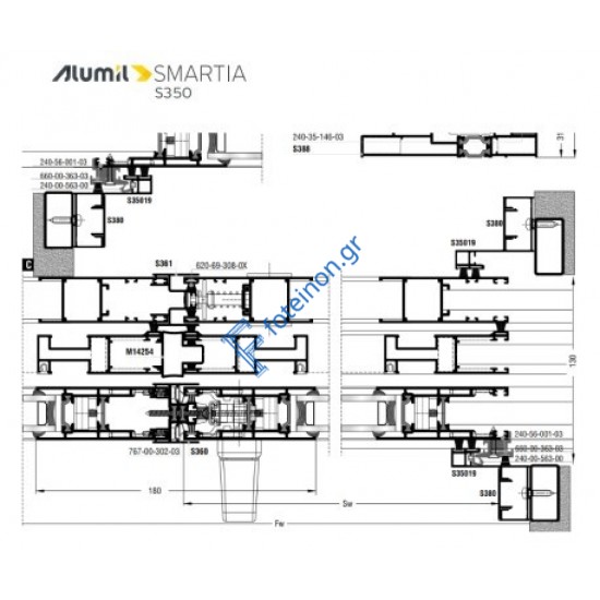 Εξαρτηματα για 2Φ. ΤΖ-ΣΙ-ΠΑ S388 - S384 - S490 - S325  της σειράς S350