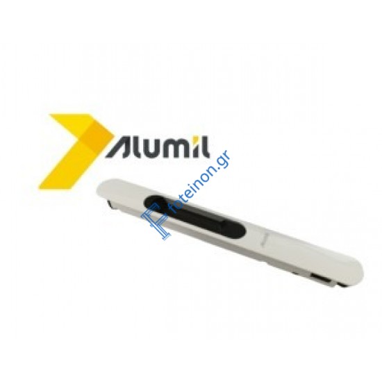 Κουμπωτή μεταλλική χούφτα συρομένου λευκή Alumil 6102457002 