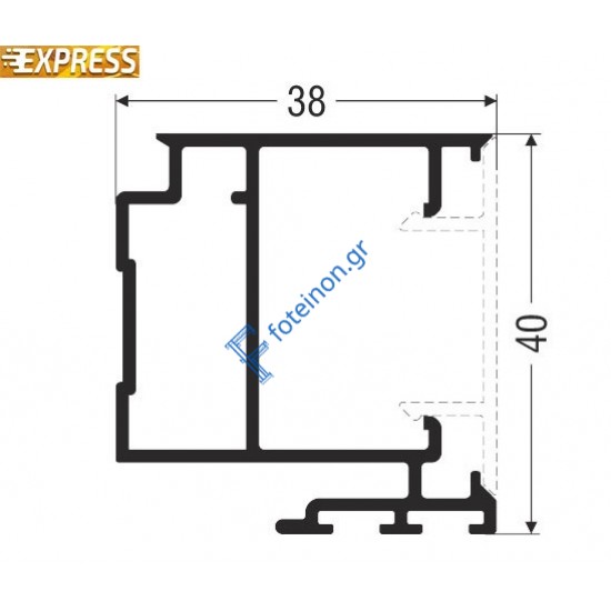 Αρμοκάλυπτρο S379 Alumil 6m σε χρώμα λευκό 9016