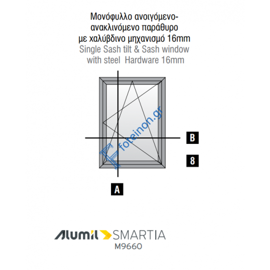 Εξαρτηματα για 1φ Ανοιγόμενο ΤΖ Μ19652 - Μ19702 M9660 περιμετρικό
