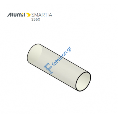 Επέκταση βαλβίδας απορροής R12x50 λευκή Alumil