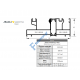 Οδηγός διπλός τζάμι-σίτα αλουμινίου S550 σειράς S560 Smartia Alumil σε χρώμα λευκό 9016