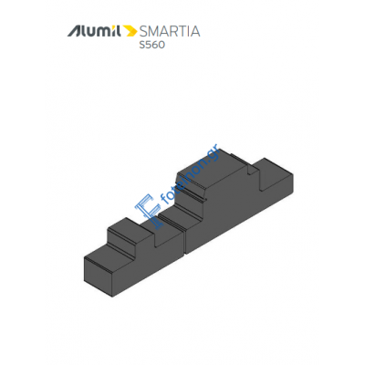Σετ φραγμού θαλάμου κάσας S30562 Alumil 3153056200
